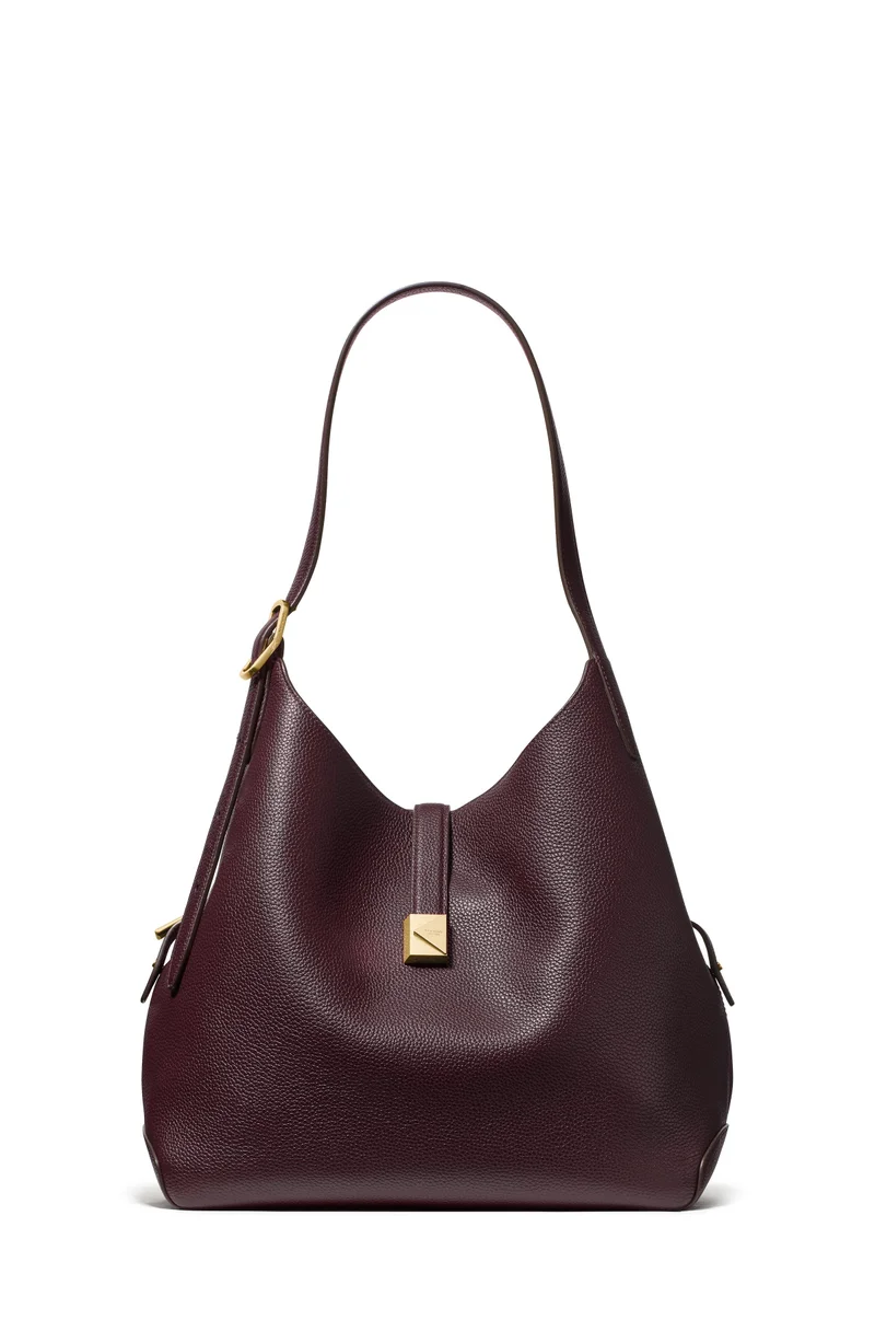 كيت سبيد حقيبة كتف كبيرة من الجلد المزخرف